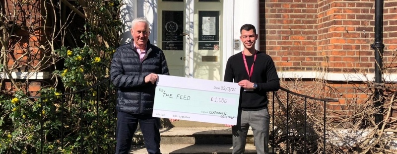 Clapham & Collinge LLP donates £1000 to social enterprise The Feed