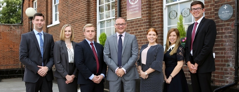 Clapham & Collinge Solicitors announce trainee promotions and welcomes new starters