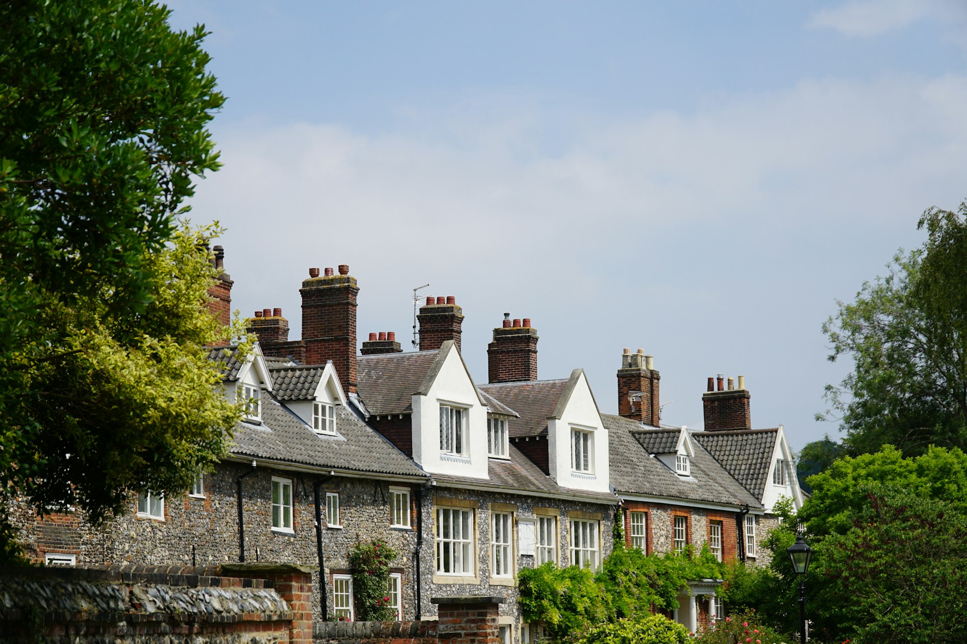 Row of houses in Norwich