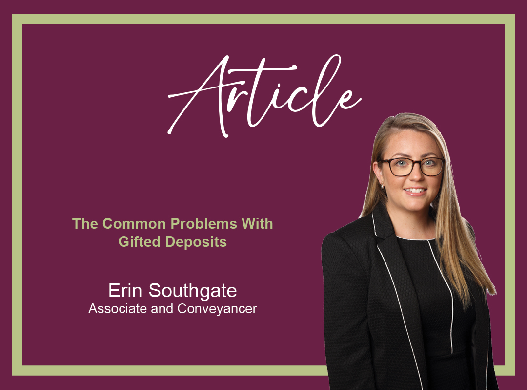 Title card - The Common Problems with Gifted Deposits